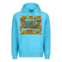 Ocean Blue Welcome fall Premium Hoodie - Artiststas
