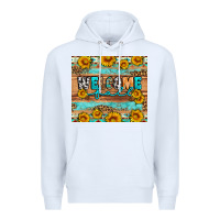 White Welcome fall Premium Hoodie - Artiststas