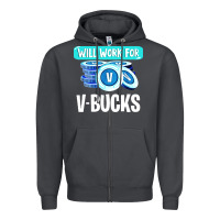 Smoke will work for v bucks youth gamer Zipper Hoodie - artisFamous