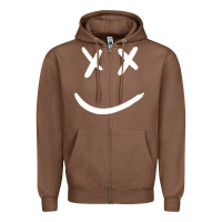 Chestnut x eyed smiley face x eyes smiling Zipper Hoodie - artisFamous