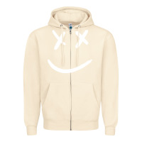 Sandshell x eyed smiley face x eyes smiling Zipper Hoodie - artisFamous