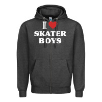 Charcoal Heather i love skater boys Zipper Hoodie - artisFamous