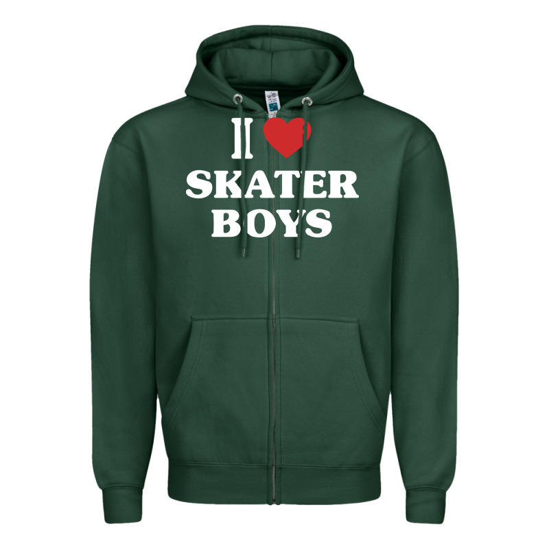 I Love Skater Boys Zipper Hoodie by artisFamous | Teevron