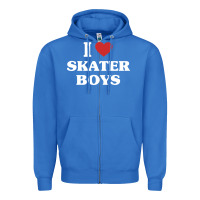 True Royal i love skater boys Zipper Hoodie - artisFamous