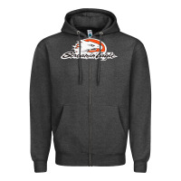 Charcoal Heather the screamin eagle Zipper Hoodie - artisFamous