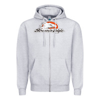 Heather Grey the screamin eagle Zipper Hoodie - artisFamous