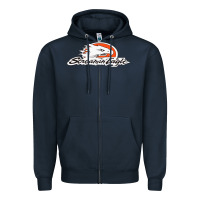 Navy the screamin eagle Zipper Hoodie - artisFamous