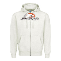 Oatmeal Heather the screamin eagle Zipper Hoodie - artisFamous