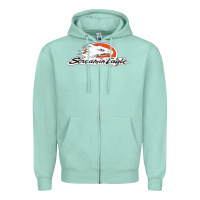 Seafoam the screamin eagle Zipper Hoodie - artisFamous