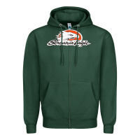 Sports Green the screamin eagle Zipper Hoodie - artisFamous
