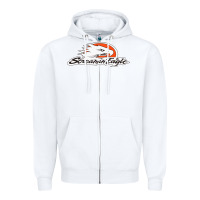White the screamin eagle Zipper Hoodie - artisFamous