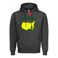 Charcoal Heather Master Tournament GOLF Zipper Hoodie - artisFamous