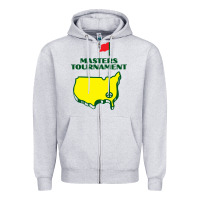 Heather Grey Master Tournament GOLF Zipper Hoodie - artisFamous