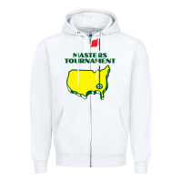 White Master Tournament GOLF Zipper Hoodie - artisFamous