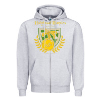 Heather Grey holyhead harpies Zipper Hoodie - artisFamous