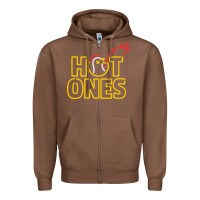 Chestnut hot ones Zipper Hoodie - artisFamous