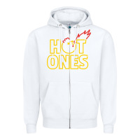 White hot ones Zipper Hoodie - artisFamous