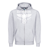Heather Grey deutsches reich Zipper Hoodie - artisFamous