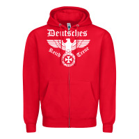 Red deutsches reich Zipper Hoodie - artisFamous