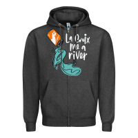 Charcoal Heather la croix drink Zipper Hoodie - artisFamous