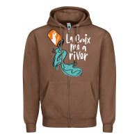 Chestnut la croix drink Zipper Hoodie - artisFamous