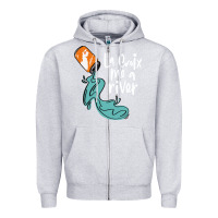 Heather Grey la croix drink Zipper Hoodie - artisFamous