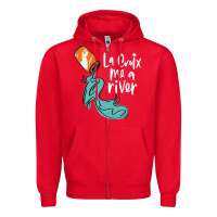 Red la croix drink Zipper Hoodie - artisFamous