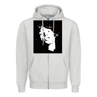 Dove Grey mick jag Zipper Hoodie - artisFamous