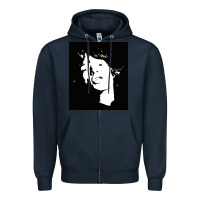 Navy mick jag Zipper Hoodie - artisFamous