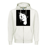 Oatmeal Heather mick jag Zipper Hoodie - artisFamous
