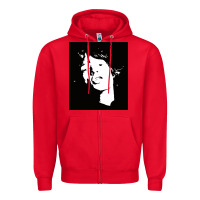 Red mick jag Zipper Hoodie - artisFamous