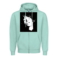 Seafoam mick jag Zipper Hoodie - artisFamous