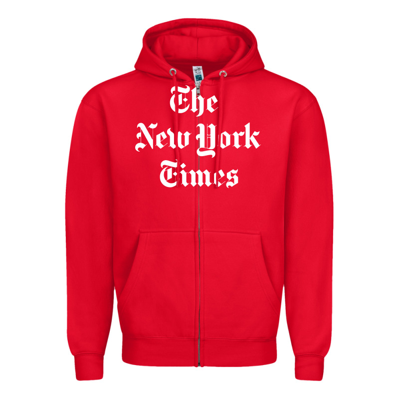 New York Times Zipper Hoodie by artisFamous | Teevron