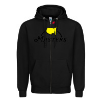 Black golf masters Zipper Hoodie - artisFamous