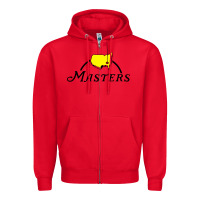 Red golf masters Zipper Hoodie - artisFamous