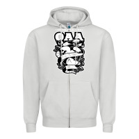 Dove Grey oceans ate alaska Zipper Hoodie - artisFamous