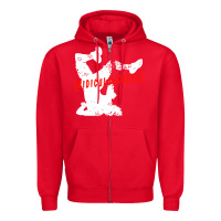 Red ridiculousness Zipper Hoodie - artisFamous