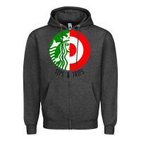Charcoal Heather sips and  trips Zipper Hoodie - artisFamous