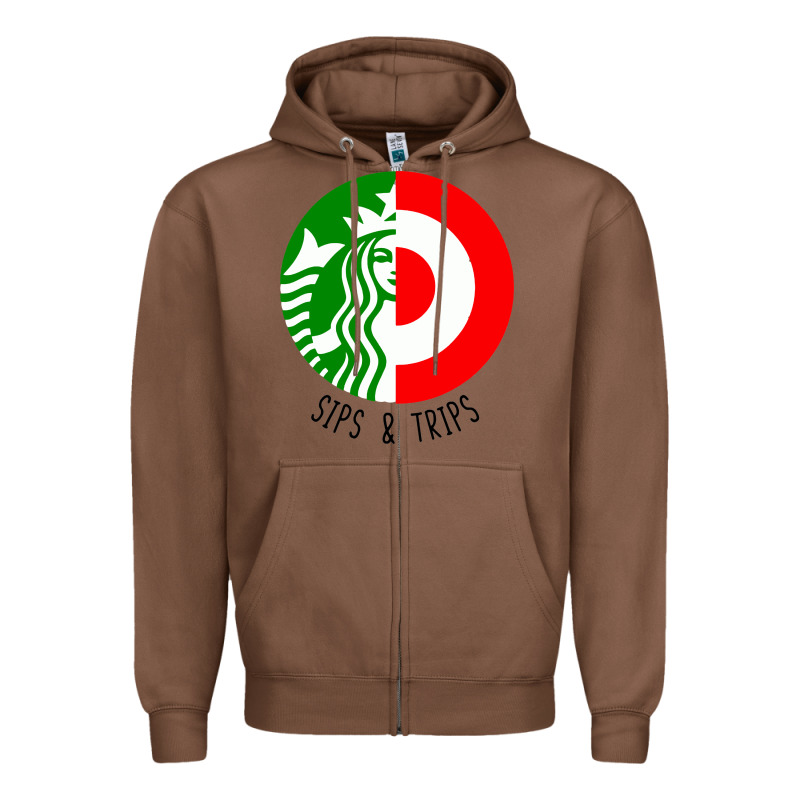 Sips And  Trips Zipper Hoodie by artisFamous | Teevron