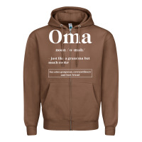 Chestnut Oma Definition - Mother's Day Gift Zipper Hoodie - artisFamous