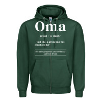 Sports Green Oma Definition - Mother's Day Gift Zipper Hoodie - artisFamous