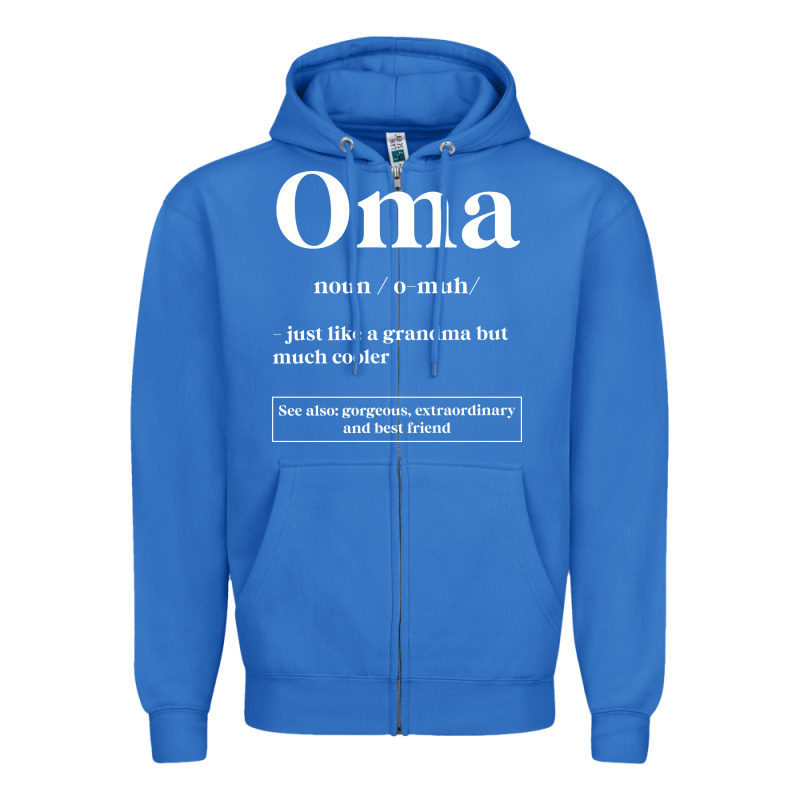 Oma Definition - Mother's Day Gift Zipper Hoodie by artisFamous | Teevron