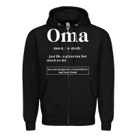 Black Oma Definition - Mother's Day Gift Zipper Hoodie - artisFamous