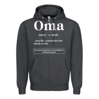 Smoke Oma Definition - Mother's Day Gift Zipper Hoodie - artisFamous