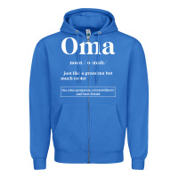 True Royal Oma Definition - Mother's Day Gift Zipper Hoodie - artisFamous
