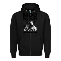 Black Moo bitch get out the hay Zipper Hoodie - artisFamous