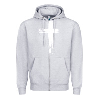 Heather Grey tattoo christian Zipper Hoodie - artisFamous