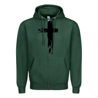 Sports Green tattoo christian Zipper Hoodie - artisFamous