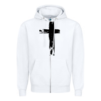 White tattoo christian Zipper Hoodie - artisFamous