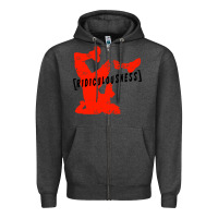 Charcoal Heather ridiculousness Zipper Hoodie - artisFamous